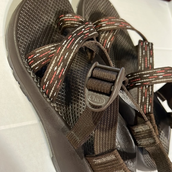 EUC Chaco Z2 Unaweep Brown Stitch performance sandal toe loop Southwestern W8 - Picture 4 of 10